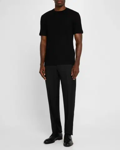 Giorgio Armani Men's Zigzag Jersey T-Shirt | Thumbnail 3 Giorgio Armani Men's Zigzag Jersey T-Shirt | Thumbnail 3