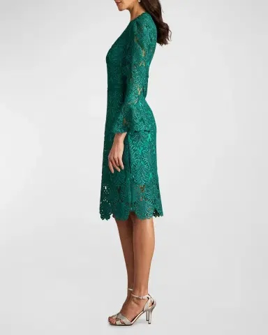 Tadashi Shoji Bell-Sleeve Sequin Lace Dress | Thumbnail 2 Tadashi Shoji Bell-Sleeve Sequin Lace Dress | Thumbnail 2