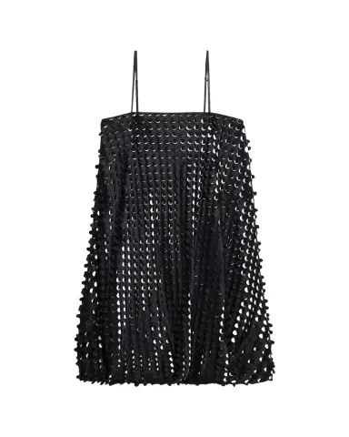 Helmut Lang Sleeveless Hole-Punch Bubble Dress | Thumbnail 1 Helmut Lang Sleeveless Hole-Punch Bubble Dress | Thumbnail 1