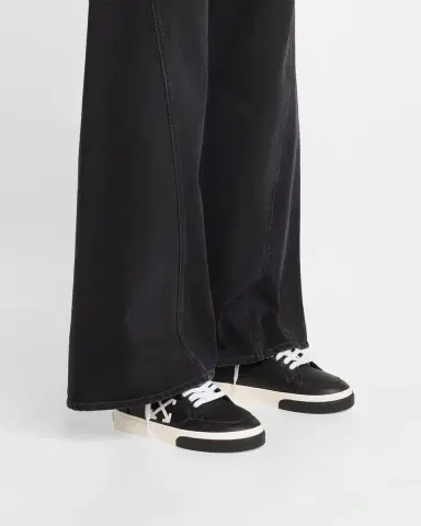 Off-White Vulcanized Leather Low-Top Sneakers | Thumbnail 2 Off-White Vulcanized Leather Low-Top Sneakers | Thumbnail 2