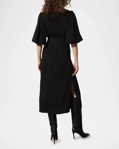 Figue Dani Puff-Sleeve Belted Midi Dress | Thumbnail 2 Figue Dani Puff-Sleeve Belted Midi Dress | Thumbnail 2