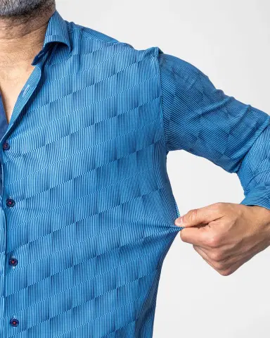 Maceoo Men's Einstein Abstract Linework Stretch Sport Shirt | Thumbnail 4 Maceoo Men's Einstein Abstract Linework Stretch Sport Shirt | Thumbnail 4