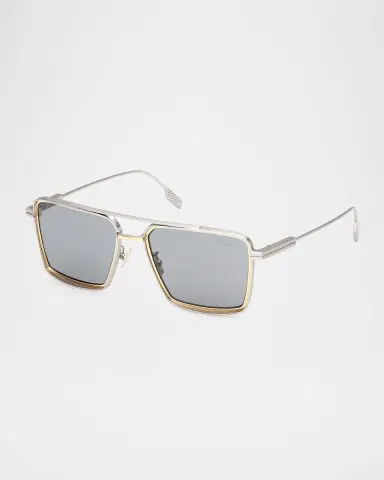 ZEGNA Men's Metal Aviator Sunglasses | Thumbnail 3 ZEGNA Men's Metal Aviator Sunglasses | Thumbnail 3