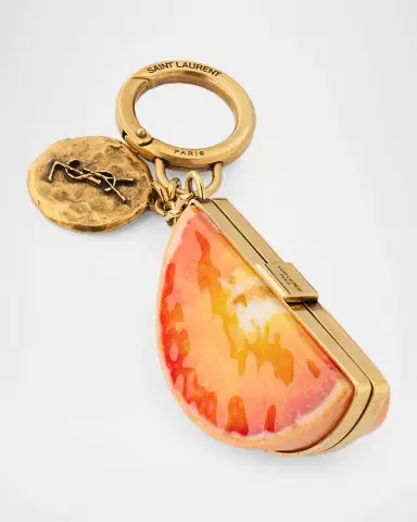 Saint Laurent YSL Resin Orange Keyring | Thumbnail 2 Saint Laurent YSL Resin Orange Keyring | Thumbnail 2