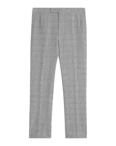 Thom Browne Men's Prince of Wales Straight-Leg Trousers | Thumbnail 1 Thom Browne Men's Prince of Wales Straight-Leg Trousers | Thumbnail 1