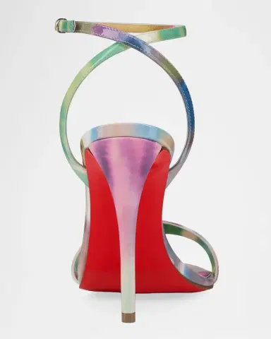 Christian Louboutin 100mm Miss Z Tie-Dye Patent Leather Sandals | Thumbnail 3 Christian Louboutin 100mm Miss Z Tie-Dye Patent Leather Sandals | Thumbnail 3