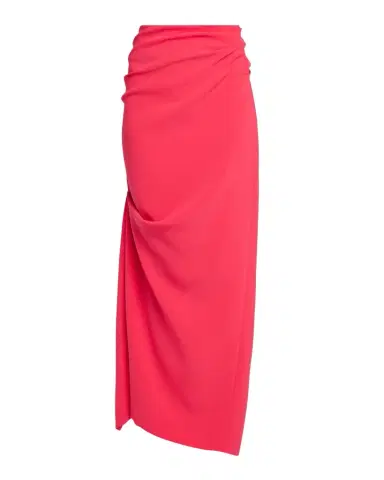 Christopher John Rogers Asymmetric Drape Midi Skirt | Thumbnail 1 Christopher John Rogers Asymmetric Drape Midi Skirt | Thumbnail 1