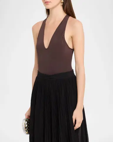 Zimmermann Luna Plunge Bodysuit | Thumbnail 4 Zimmermann Luna Plunge Bodysuit | Thumbnail 4