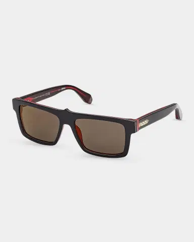 Christian Louboutin Men's Temple-Spike Acetate Rectangle Sunglasses | Thumbnail 2 Christian Louboutin Men's Temple-Spike Acetate Rectangle Sunglasses | Thumbnail 2
