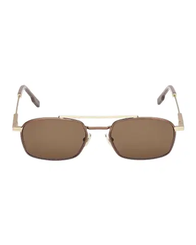 Zegna Men's Double-Bridge Metal Rectangle Sunglasses | Thumbnail 1 Zegna Men's Double-Bridge Metal Rectangle Sunglasses | Thumbnail 1