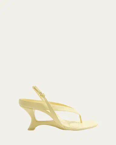 SIMKHAI Darya Leather Wedge Thong Sandals | Thumbnail 4 SIMKHAI Darya Leather Wedge Thong Sandals | Thumbnail 4