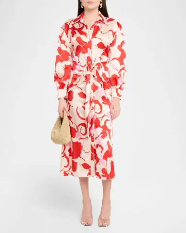 Misa Los Angeles Kasbah Floral Midi Shirtdress | Thumbnail 2 Misa Los Angeles Kasbah Floral Midi Shirtdress | Thumbnail 2