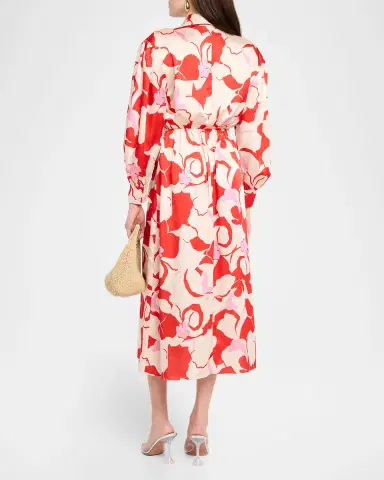 Misa Los Angeles Kasbah Floral Midi Shirtdress | Thumbnail 3 Misa Los Angeles Kasbah Floral Midi Shirtdress | Thumbnail 3