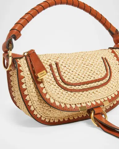 Chloé Marcie Top-Handle Bag in Viscose Raffia | Thumbnail 3 Chloé Marcie Top-Handle Bag in Viscose Raffia | Thumbnail 3