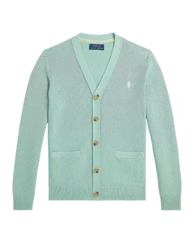 Polo Ralph Lauren Little Boy 's & Boy 's Mesh-Knit Cotton V-Neck Cardigan | Thumbnail 1 Polo Ralph Lauren Little Boy 's & Boy 's Mesh-Knit Cotton V-Neck Cardigan | Thumbnail 1