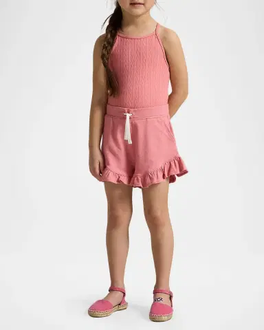 Polo Ralph Lauren Little Girl 's & Girl 's Mini-Cable Jacquard One-Piece Swimsuit | Thumbnail 2 Polo Ralph Lauren Little Girl 's & Girl 's Mini-Cable Jacquard One-Piece Swimsuit | Thumbnail 2