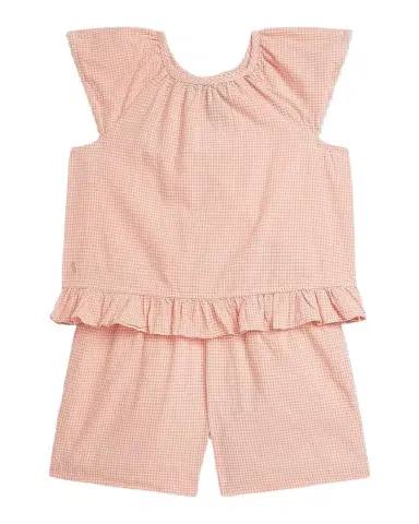 Polo Ralph Lauren Girl 's Gingham Cotton Madras Top & Short Set, Size 2-X | Thumbnail 1 Polo Ralph Lauren Girl 's Gingham Cotton Madras Top & Short Set, Size 2-X | Thumbnail 1