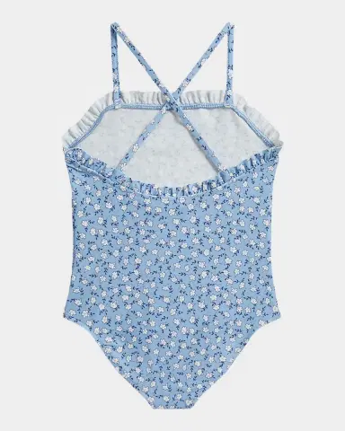 Polo Ralph Lauren Little Girl's & Girl's Floral Ruffled One-Piece Swimsuit | Thumbnail 2 Polo Ralph Lauren Little Girl's & Girl's Floral Ruffled One-Piece Swimsuit | Thumbnail 2
