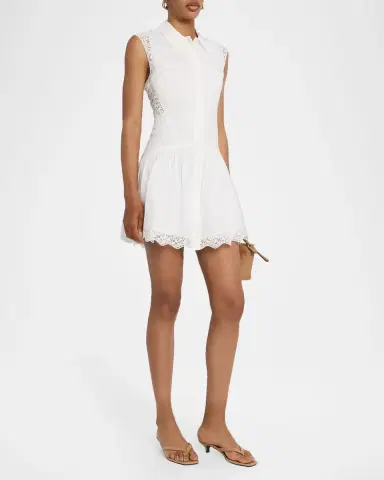 Frame The Embroidered Mini Day Dress | Thumbnail 3 Frame The Embroidered Mini Day Dress | Thumbnail 3
