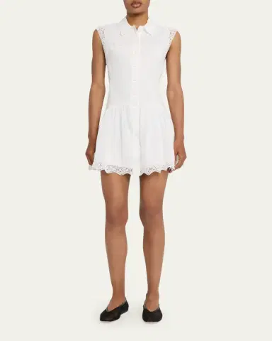 Frame The Embroidered Mini Day Dress | Thumbnail 6 Frame The Embroidered Mini Day Dress | Thumbnail 6