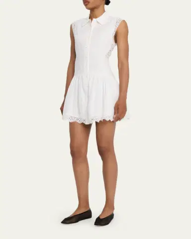 Frame The Embroidered Mini Day Dress | Thumbnail 8 Frame The Embroidered Mini Day Dress | Thumbnail 8