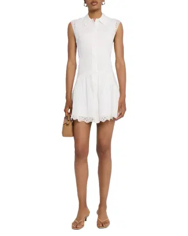 Frame The Embroidered Mini Day Dress | Thumbnail 1 Frame The Embroidered Mini Day Dress | Thumbnail 1