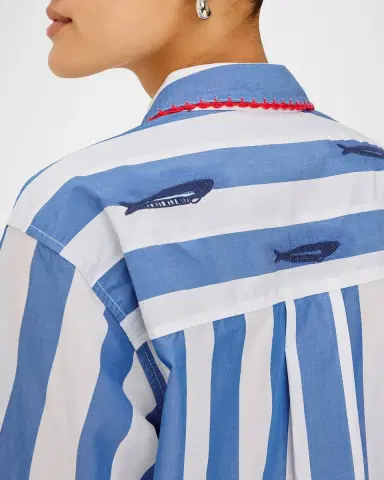 Rails x Giadzy Elsa Embroidered Dolce Vita Shirt | Thumbnail 5 Rails x Giadzy Elsa Embroidered Dolce Vita Shirt | Thumbnail 5