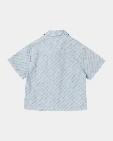 Off-White Boy's Logo Bowling Shirt, Size | Thumbnail 2 Off-White Boy's Logo Bowling Shirt, Size | Thumbnail 2