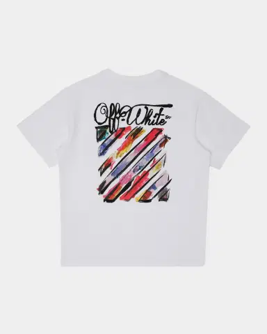 Off-White Girl's Diag Watercolor T-Shirt, Size 6-12 | Thumbnail 2 Off-White Girl's Diag Watercolor T-Shirt, Size 6-12 | Thumbnail 2