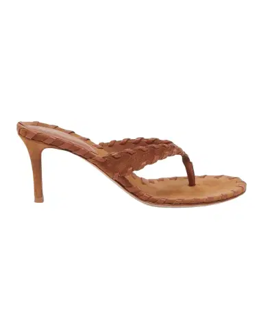 Gianvito Rossi 70mm Whipstitch Suede Thong Sandals | Thumbnail 1 Gianvito Rossi 70mm Whipstitch Suede Thong Sandals | Thumbnail 1
