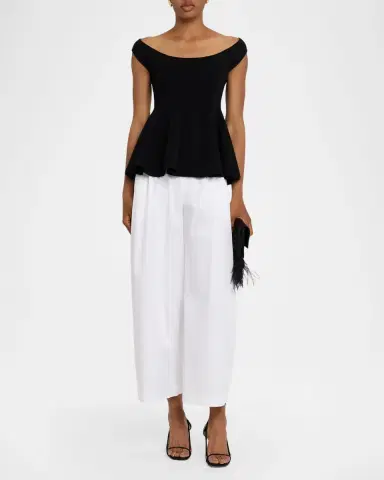 Altuzarra Wilson Double-Pleated Wide-Leg Ankle Pants | Thumbnail 2 Altuzarra Wilson Double-Pleated Wide-Leg Ankle Pants | Thumbnail 2