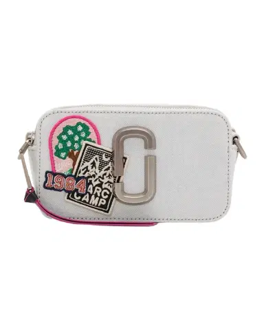 Marc Jacobs The Camp Patchwork Denim Snapshot Crossbody Bag | Thumbnail 1 Marc Jacobs The Camp Patchwork Denim Snapshot Crossbody Bag | Thumbnail 1