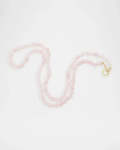 Sorellina 18K Rose Quartz Beaded Necklace | Thumbnail 2 Sorellina 18K Rose Quartz Beaded Necklace | Thumbnail 2