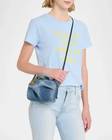 Marc Jacobs The Denim Mini Wave Top-Handle Bag | Thumbnail 2 Marc Jacobs The Denim Mini Wave Top-Handle Bag | Thumbnail 2