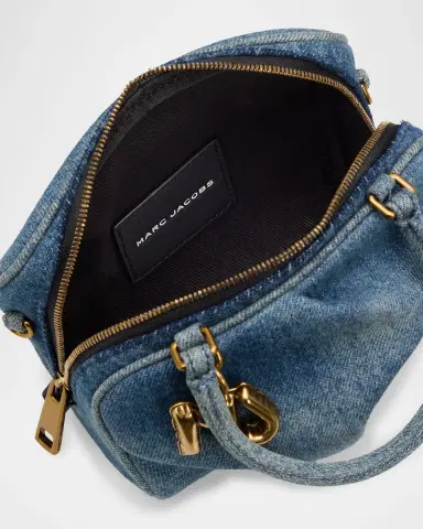 Marc Jacobs The Denim Mini Wave Top-Handle Bag | Thumbnail 4 Marc Jacobs The Denim Mini Wave Top-Handle Bag | Thumbnail 4