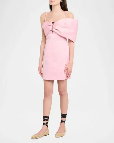 Marc Jacobs Satin Pop JBow Dress | Thumbnail 4 Marc Jacobs Satin Pop JBow Dress | Thumbnail 4