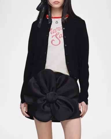 Marc Jacobs Scalloped Daisy Crewneck Cardigan | Thumbnail 4 Marc Jacobs Scalloped Daisy Crewneck Cardigan | Thumbnail 4