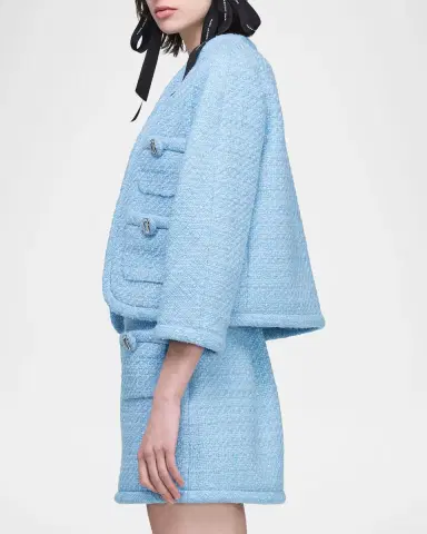 Marc Jacobs Pop J Marc Metallic Tweed Lady Jacket | Thumbnail 6 Marc Jacobs Pop J Marc Metallic Tweed Lady Jacket | Thumbnail 6