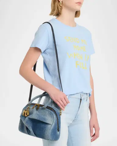 Marc Jacobs The Denim Small Wave Top-Handle Bag | Thumbnail 2 Marc Jacobs The Denim Small Wave Top-Handle Bag | Thumbnail 2