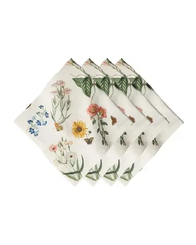 Juliska Floral Garden Napkins, Set of 4 | Thumbnail 1 Juliska Floral Garden Napkins, Set of 4 | Thumbnail 1