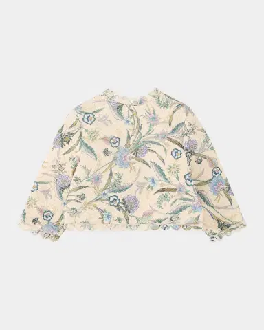 Zimmermann Girl's Indra Floral Quilted Jacket, Size 1- | Thumbnail 2 Zimmermann Girl's Indra Floral Quilted Jacket, Size 1- | Thumbnail 2