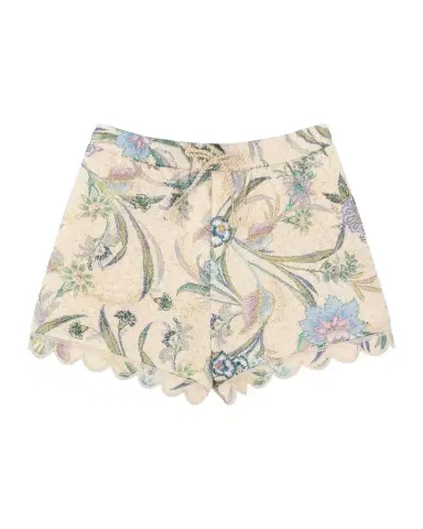 Zimmermann Girl's Indra Floral-Print Quilted Shorts | Thumbnail 1 Zimmermann Girl's Indra Floral-Print Quilted Shorts | Thumbnail 1