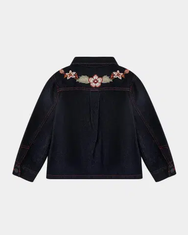 Zimmermann Girl's Aster Embroidered Denim Jacket, Size 1-1 | Thumbnail 2 Zimmermann Girl's Aster Embroidered Denim Jacket, Size 1-1 | Thumbnail 2