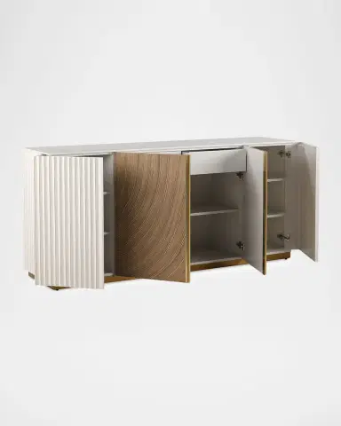 John-Richard Collection x Carol Benson-Cobb Province 4-Door Credenza | Thumbnail 2 John-Richard Collection x Carol Benson-Cobb Province 4-Door Credenza | Thumbnail 2
