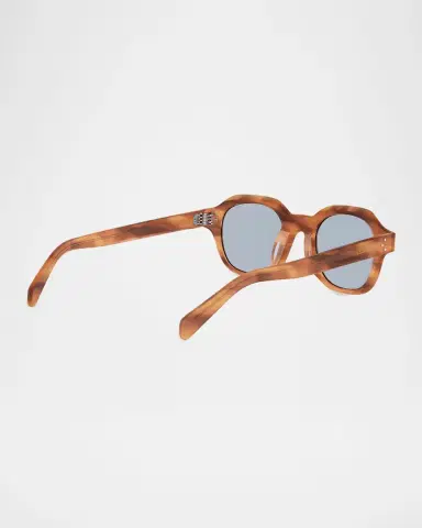 Celine Men's 3 Dots Acetate Round Sunglasses | Thumbnail 7 Celine Men's 3 Dots Acetate Round Sunglasses | Thumbnail 7