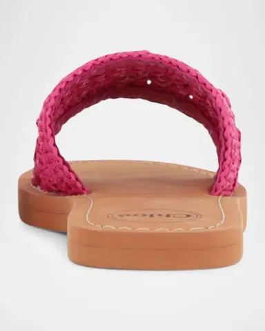 Chloé Girl 's Crochet Slide Sandals, Toddler/Kids | Thumbnail 8 Chloé Girl 's Crochet Slide Sandals, Toddler/Kids | Thumbnail 8