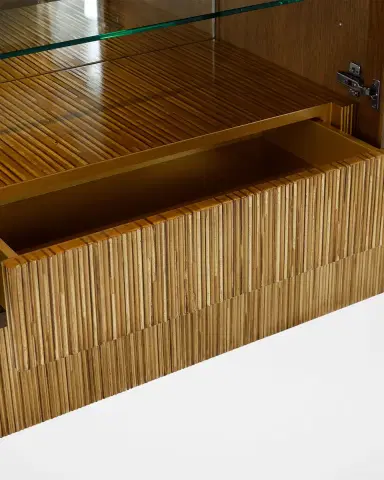 John-Richard Collection Suffolk 4-Door Lighted Credenza | Thumbnail 4 John-Richard Collection Suffolk 4-Door Lighted Credenza | Thumbnail 4