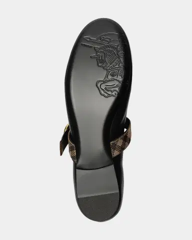Burberry Robin Check-Strap Leather Ballerina Flats | Thumbnail 4 Burberry Robin Check-Strap Leather Ballerina Flats | Thumbnail 4