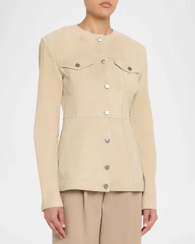 HAIKURE Temple Paneled Suede Jacket | Thumbnail 3 HAIKURE Temple Paneled Suede Jacket | Thumbnail 3