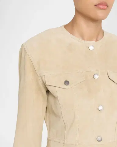 HAIKURE Temple Paneled Suede Jacket | Thumbnail 4 HAIKURE Temple Paneled Suede Jacket | Thumbnail 4